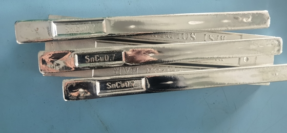 Sn42Bi58 Pure Tin Low Temp Lead Free Solder Bar Tin Bismuth  Environmentally Friendly