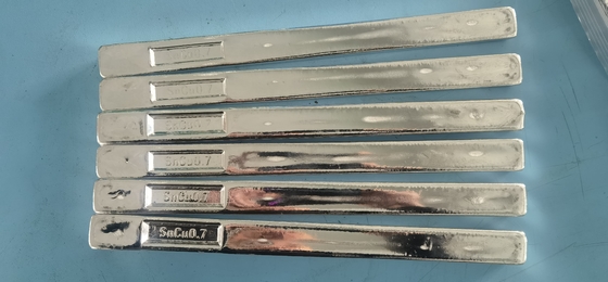 Sn42Bi58 Pure Tin Low Temp Lead Free Solder Bar Tin Bismuth  Environmentally Friendly